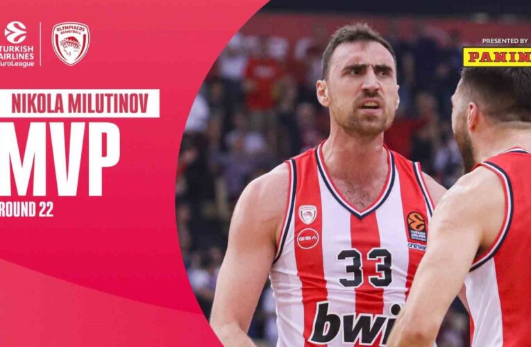 Euroleague’de haftanın oyuncusu Nikola Milutinov oldu