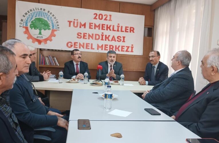 Milli Yol Partisi Genel Başkanı Çayır, 2021 Tüm Emekli-Sen’i ziyaret etti