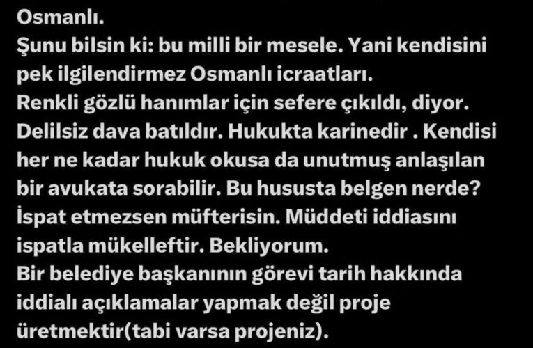 Padişah torunundan Osmanlı’yı eleştiren Yılmaz Büyükerşen’e tepki