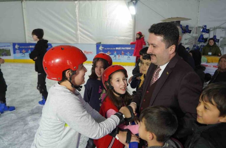 20 bin çocuk buz pateni yaptı