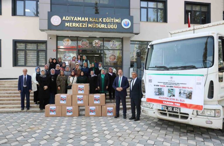 Adıyaman’dan Gazze’ye 10 bin bebek zıbını yola çıktı