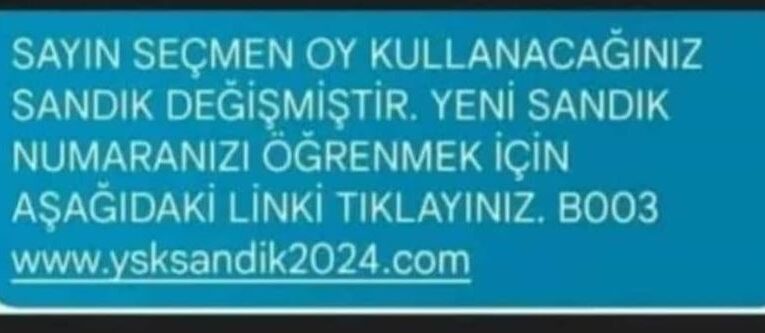 Dolandırıcıların ‘seçim’ tuzağı