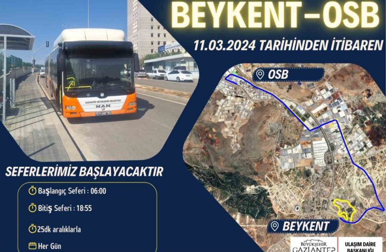 Gaziantep Büyükşehir 3 yeni otobüs hattını hizmete açıyor