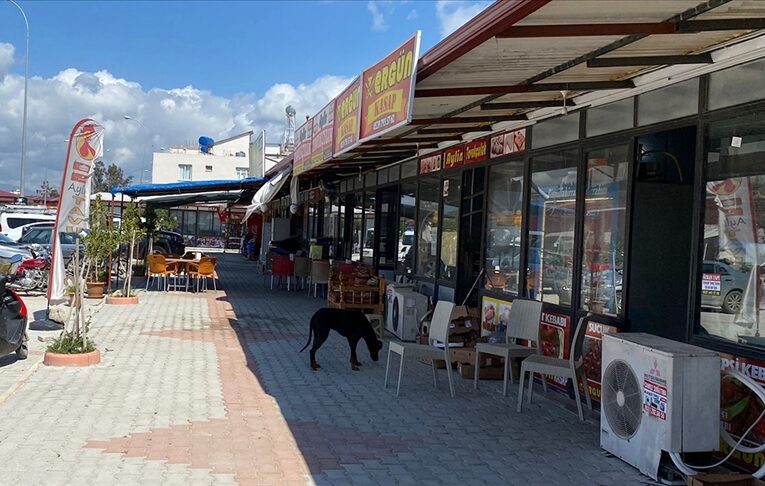 Hatay Samandağ’da depremlerden sonra açılan çarşıda 39 esnaf hizmet veriyor