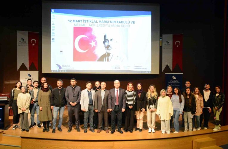 İstiklal Marşı’nın kabulü ve Mehmet Akif Ersoy anıldı