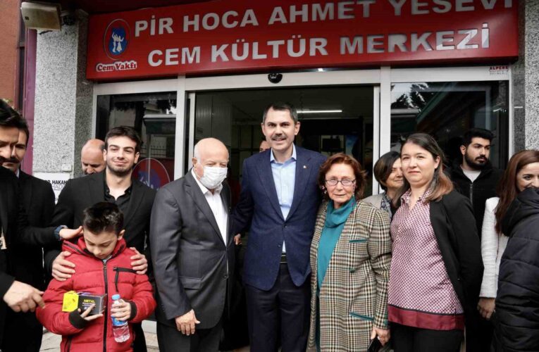 Murat Kurum, Bahçelievler’de bulunan Cem Vakfı Genel Merkezi’ni ziyaret etti