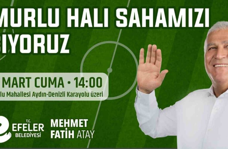 Umurlu Halı Sahası hizmete açılıyor