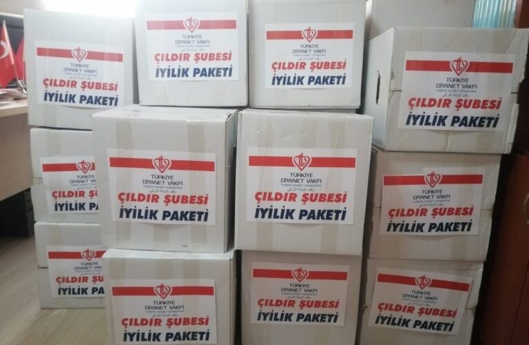 Çıldır Müftülüğü iyilik paketlerine devam ediyor